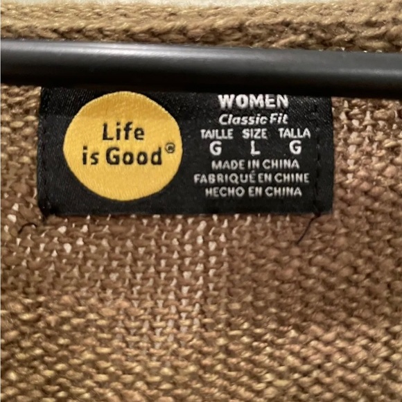 Life is Good knit sweater - Picture 3 of 3